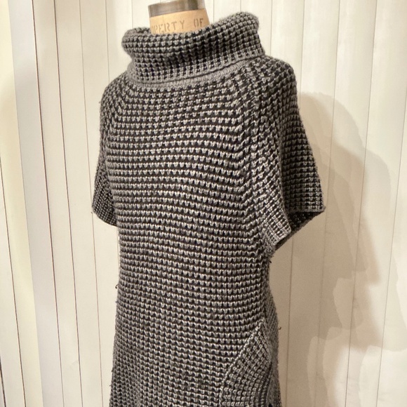 Max Studio Sweater Dress/Top – Size Large  Cowl Neck, Side Pockets  Preowned - Picture 1 of 5